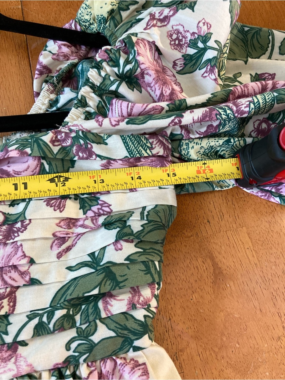 Abercrombie & Fitch Emerson mini dress puff sleeves in purple floral print - S - Picture 9 of 15